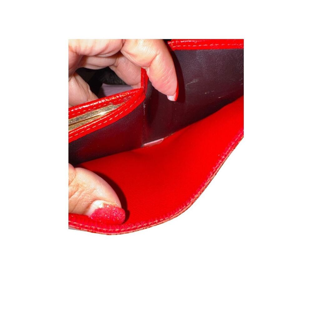 Louis Vuitton Castilian Red Epi Porte Monnaie Billets Viennois Wallet - Picture 14 of 16